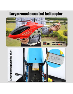 Helicóptero RC VanFty 3.5 Canales LED Rojo para Niños 2