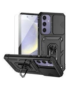 Funda protectora Samsung Galaxy S24 FE con soporte y cámara