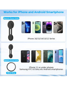 Soporte Magnético para Teléfono Aerbeis para Laptop Negro 2