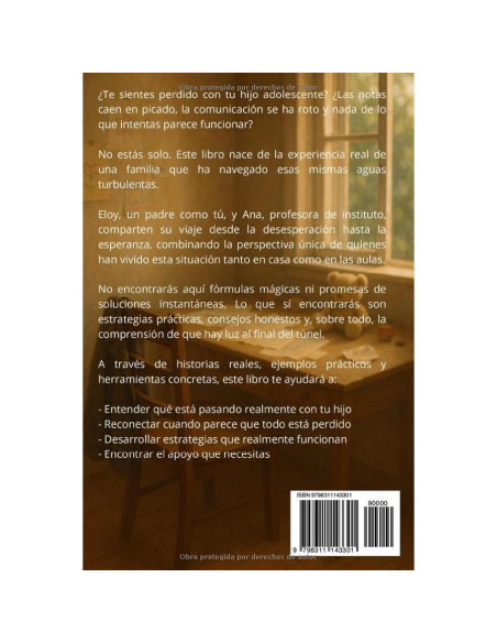 El libro para padres de adolescentes: ... de alguien que lo ha vivido. Sanar la relación con tu hijo (Spanish Edition) El libro para padres de adolescentes: ... de alguien que lo ha vivido. Sanar la relación con tu hijo (Spanish Edition)
