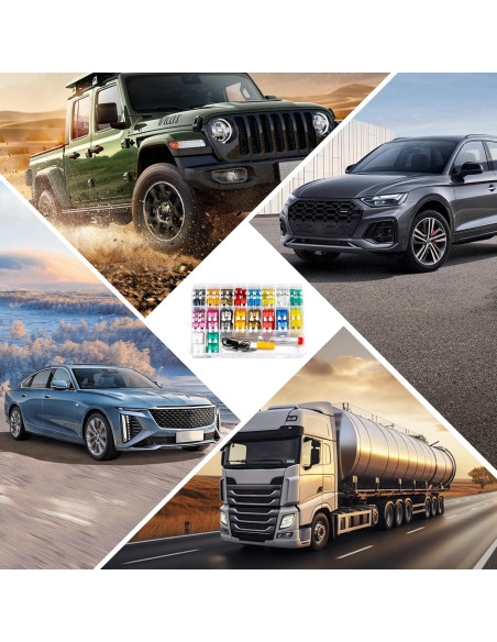 Kit de Fusibles Automotrices Tioollev 306PCS Estándar Mini