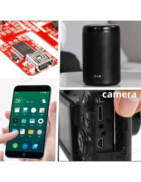 Kit 28Pcs Enchufes Mini USB Femeninos 5/8/10 Pines SMD