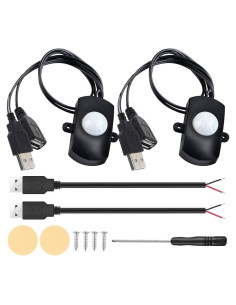 Interruptor de Sensor de Movimiento PIR USB 5V DKARDU - 2 Paquete