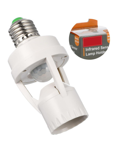 Lámpara LED Infrarroja Uonlytech E27 con Sensor de Movimiento