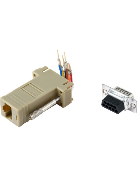 10 Adaptadores DB9 Macho a RJ45 ANMBEST - Conexión Serial