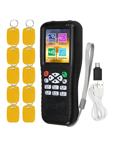 Lector Escritor RFID HENAXSAD HERNAS-X100, 249g, Pantalla 3.2"