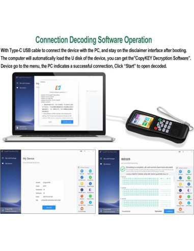 Lector Escritor RFID HENAXSAD HERNAS-X100, 249g, Pantalla 3.2"