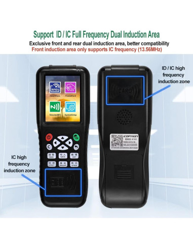 Lector Escritor RFID HENAXSAD HERNAS-X100, 249g, Pantalla 3.2"