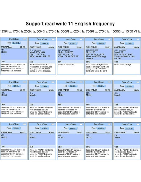 Lector Escritor RFID HENAXSAD HERNAS-X100, 249g, Pantalla 3.2"