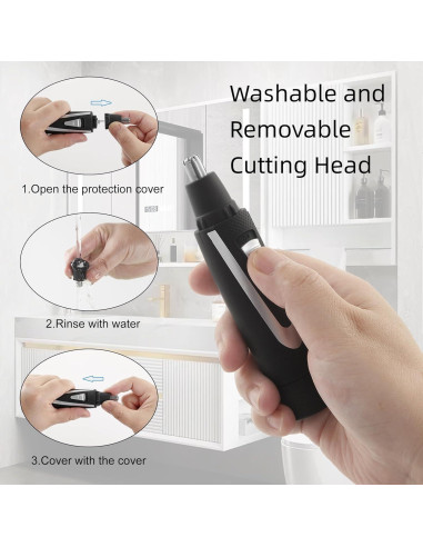 Recortador de Vello Nasal y Auricular Sodynee Inalámbrico