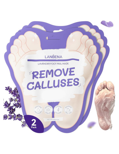Máscara Exfoliante para Pies LANBENA Lavanda - 2 Pares