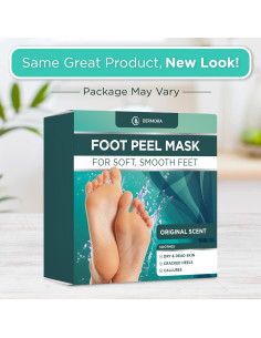 Mascarilla Exfoliante para Pies DERMORA - Paquete de 2, Aroma Original 2