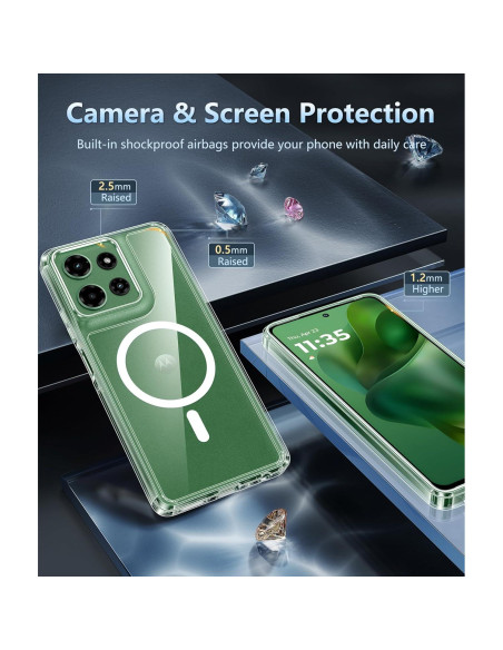 Funda FNTCASE para Moto G Power 5G 2025 - Protección Militar Clara