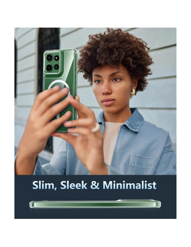 Funda FNTCASE para Moto G Power 5G 2025 - Protección Militar Clara