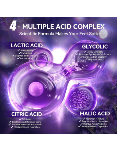 Máscara Exfoliante para Pies LANBENA Lavanda - 2 Pares
