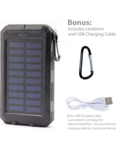 Banco de Energía Solar BoxWave PowerPack Rejuva 10000mAh 2