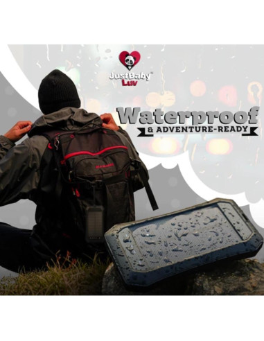 Banco de Energía Solar 10000mAh JustBaby Luv - Cargador Rápido con 20 LED