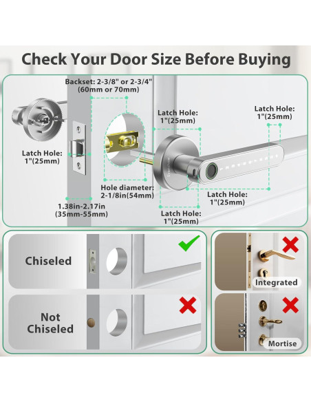 Cerradura Biométrica Evanshow con Huella Dactilar y Teclado