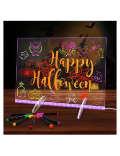 Tablero Acrílico LED Sweetone 35.1x25.4cm 7 Colores Borrado Seco