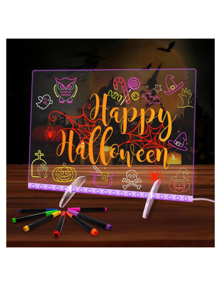 Tablero Acrílico LED Sweetone 35.1x25.4cm 7 Colores Borrado Seco