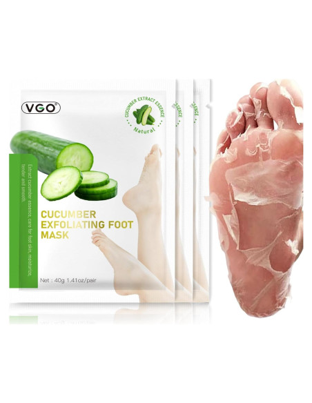 Máscara Exfoliante para Pies VGO - Paquete de 3 Unidades
