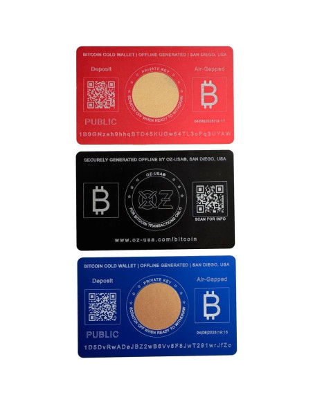 Tarjeta de Billetera Fría Bitcoin BTC20 de Metal 27g