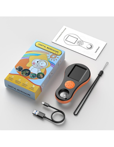 Microscopio Digital Portátil ILIHOME 2" Pantalla IPS 200W