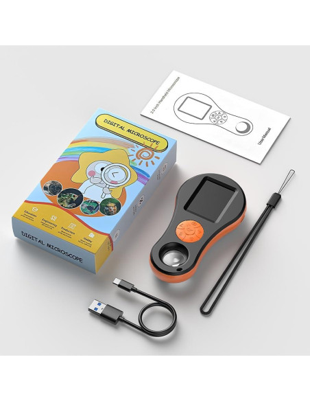 Microscopio Digital Portátil ILIHOME 2" Pantalla IPS 200W