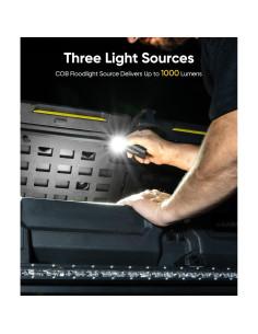 Linterna de bolsillo HOTLIGH 1000 lúmenes recargable magnética 2