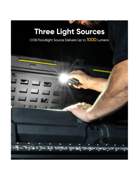 Linterna de bolsillo HOTLIGH 1000 lúmenes recargable magnética