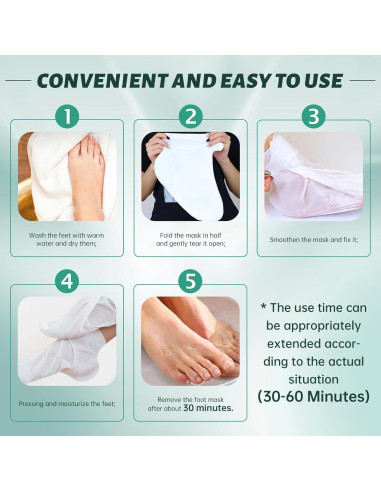 Máscara Exfoliante para Pies VGO - Paquete de 3 Unidades