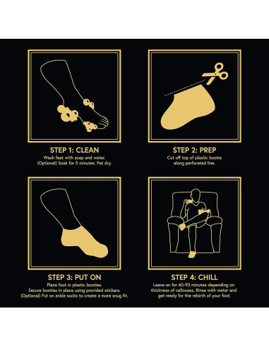 Paquete de 2 Exfoliantes para Pies Hombres Phoenix Foot Peel