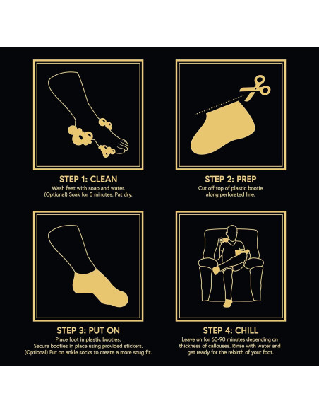 Paquete de 2 Exfoliantes para Pies Hombres Phoenix Foot Peel