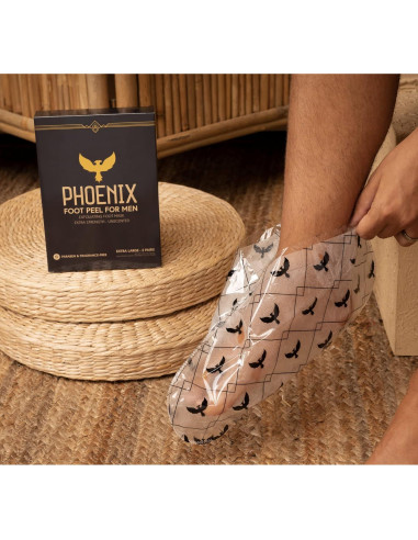 Paquete de 2 Exfoliantes para Pies Hombres Phoenix Foot Peel