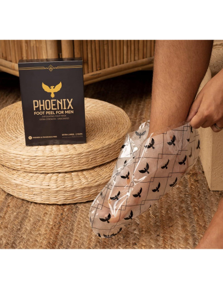 Paquete de 2 Exfoliantes para Pies Hombres Phoenix Foot Peel