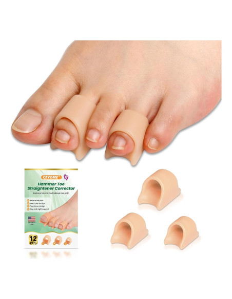 Corrector de Dedo en Martillo CEYOME - 12 Piezas Silicona