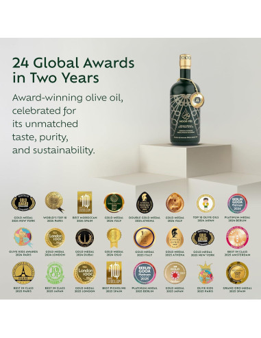 Aceite de Oliva Extra Virgen NOOR FS 500 ml Orgánico Picholine