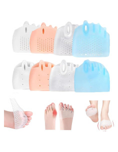 Separadores de Dedos de Silicona Hyggear - Correctores de Juanetes, 4 Pares