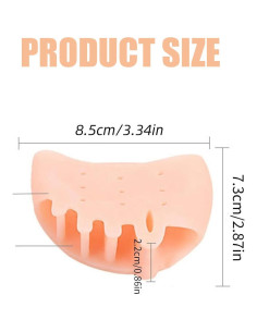 Separadores de Dedos de Silicona Hyggear - Correctores de Juanetes, 4 Pares 2