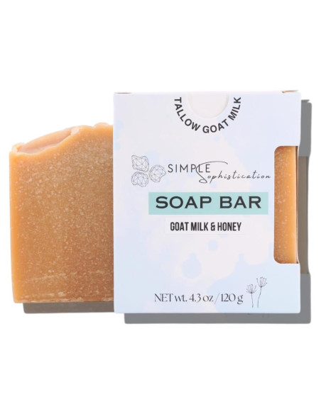 Jabones Naturales Sencillez Sofisticada - Leche de Cabra y Miel (2 unidades, 121.9 g) Jabones Naturales Sencillez Sofisticada - Leche de Cabra y Miel (2 unidades, 121.9 g)