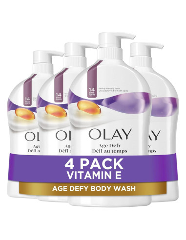 Gel de Ducha Antienvejecimiento Olay 975 ml x 4 con Vitamina E