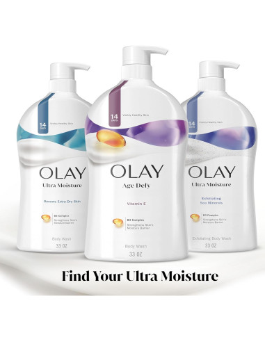 Gel de Ducha Antienvejecimiento Olay 975 ml x 4 con Vitamina E