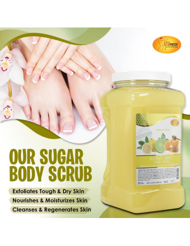 Exfoliante Corporal Spa Redi Azúcar Miel Limón Lima 3.63 kg