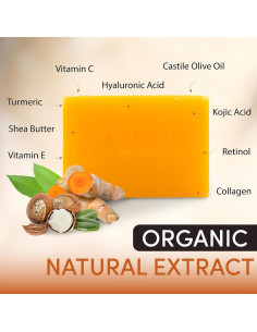 Jabón Vegano AMVital de Cúrcuma y Ácido Kójico 3-Pack 2