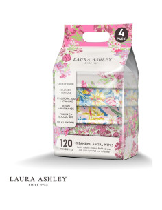 Toallitas Faciales Laura Ashley - 120 Pcs con Vitamina C y Retinol 2