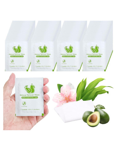 Toallitas Desmaquillantes Individuales Twoworld Aguacate 200PCS