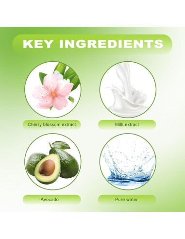 Toallitas Desmaquillantes Individuales Twoworld Aguacate 200PCS