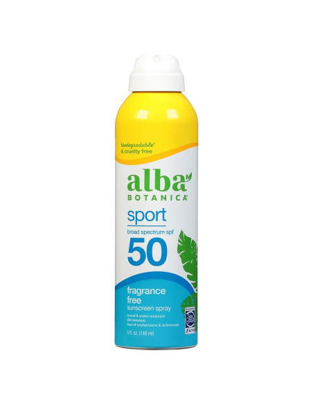 Protector Solar Spray Alba Botanica SPF 50 148 ml Resistente al Agua