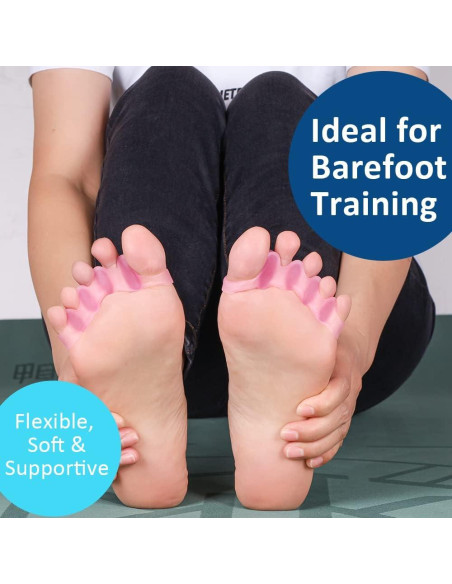 Separadores de Dedos Correctores de Juanetes Gel Azul/Rosa