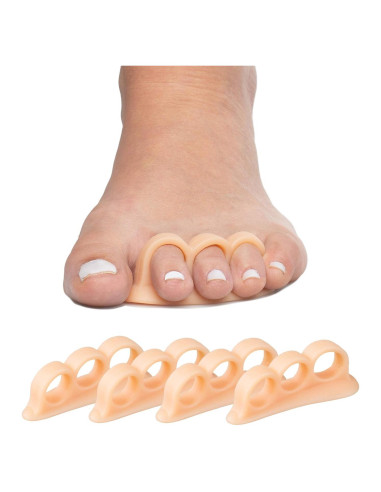 Corrector de Dedo en Martillo ZenToes - Soporte Suave Beige - Paquete de 4